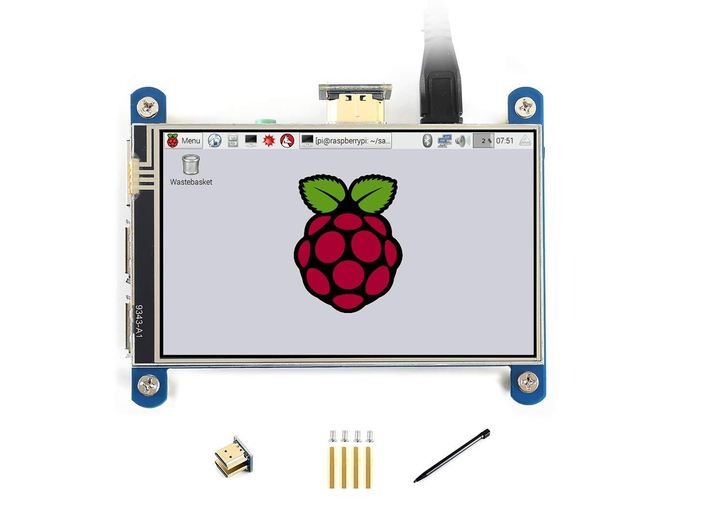 WaveShare 4inch HDMI LCD (H) 480x800 IPS for Raspberry Pi