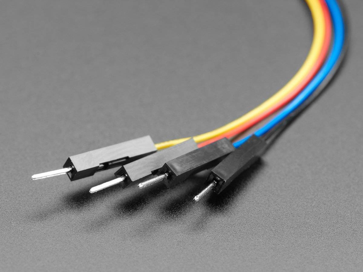Adafruit JST SH 4Pin to Premium Male Headers Cable 150mm Long Qwiic Compatible