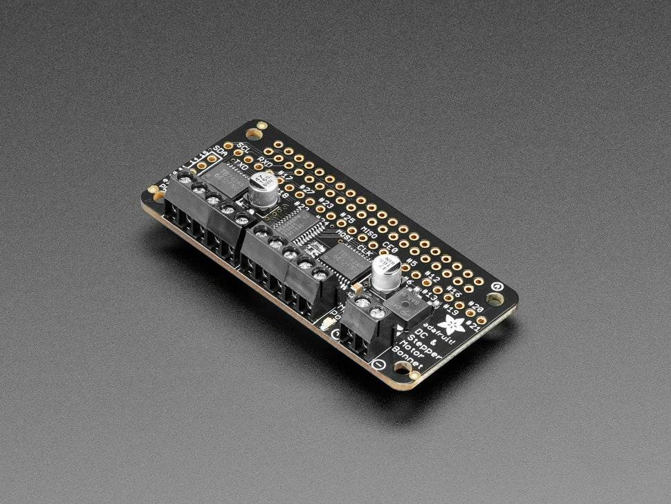 Adafruit DC & Stepper Motor Bonnet for Raspberry Pi PWM Speed Control 4280