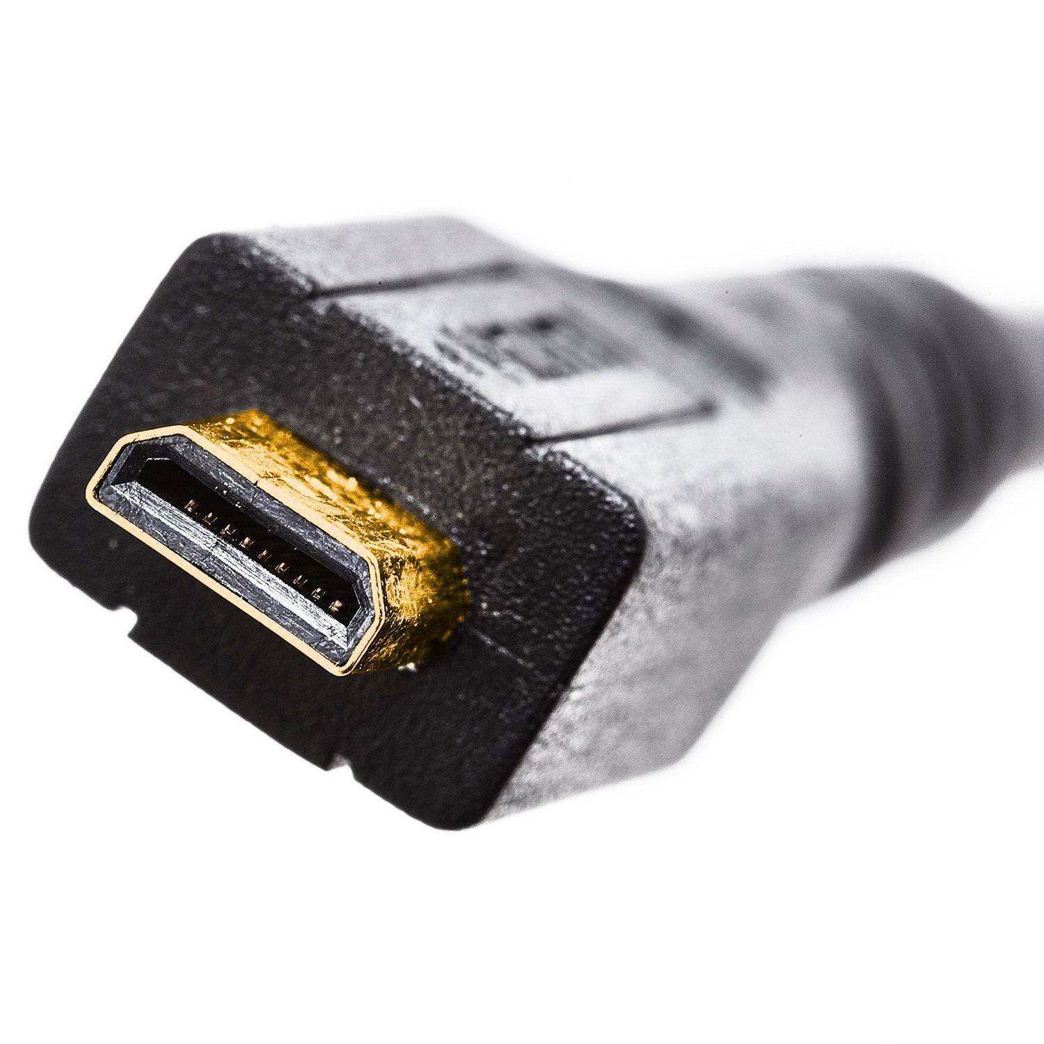 Micro HDMI Typ D Kabel auf HDMI Typ A 4K 1.5m Schwarz for Raspberry Pi 4