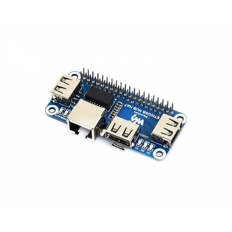 WaveShare Ethernet USB HUB HAT for Raspberry Pi 1x RJ45 3x USB