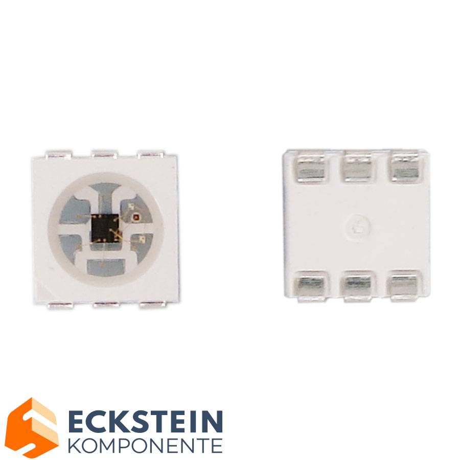 OPSCO 10 x RGB LED with IC SK9826 SMD 5050 6 PIN SK9826-10