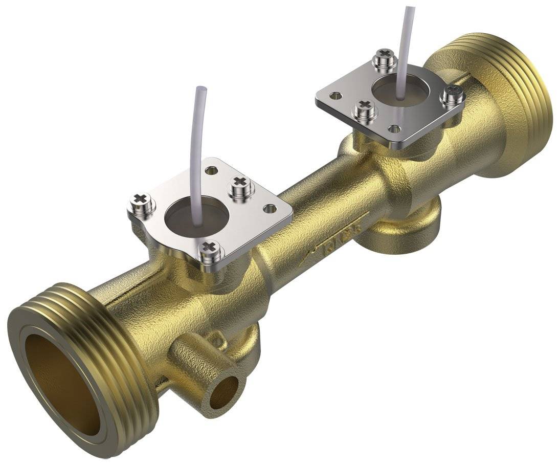 Audiowell Ultrasonic Flow Sensor for Water Meter or Heat Meter DN20, Brass Pipe