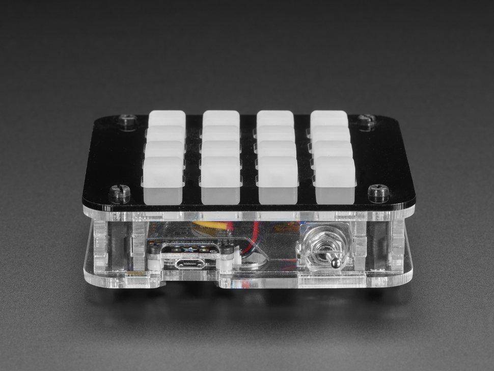 Adafruit 4x4 Trellis Feather Acryl Gehäuse