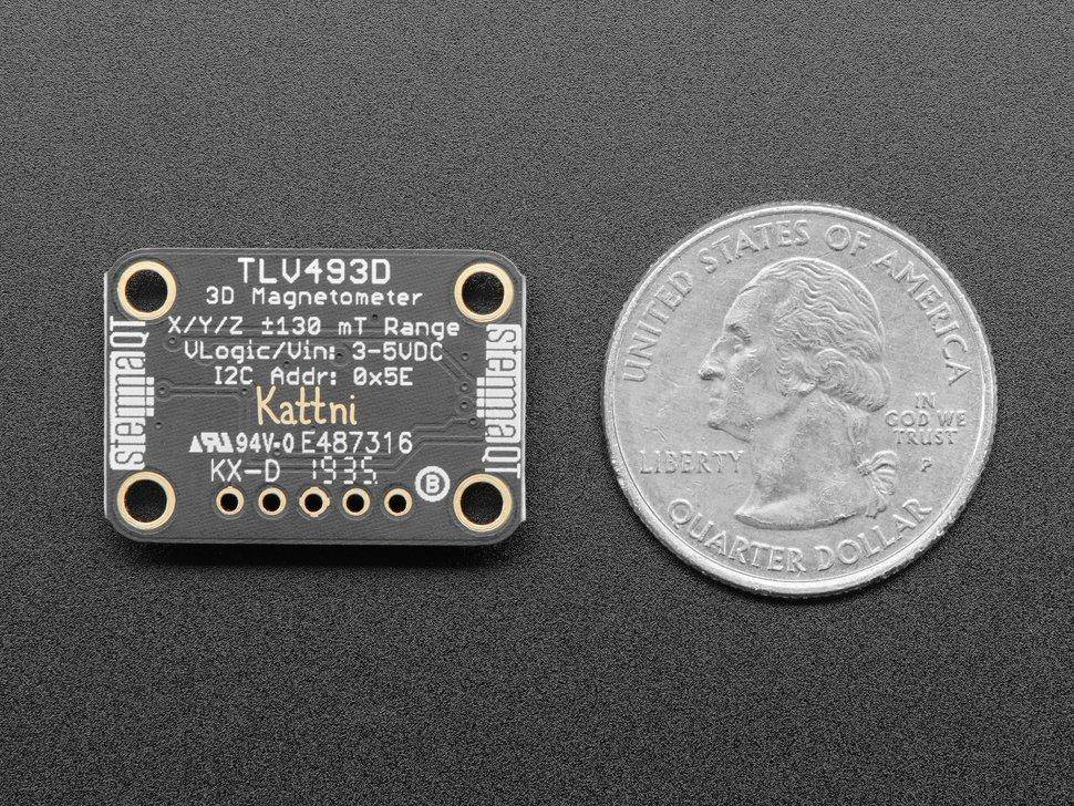 Adafruit TLV493D Drei-Achsen Magnet-Sensor - STEMMA QT / Qwiic
