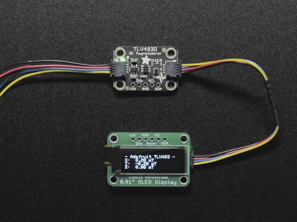 Adafruit TLV493D Drei-Achsen Magnet-Sensor - STEMMA QT / Qwiic