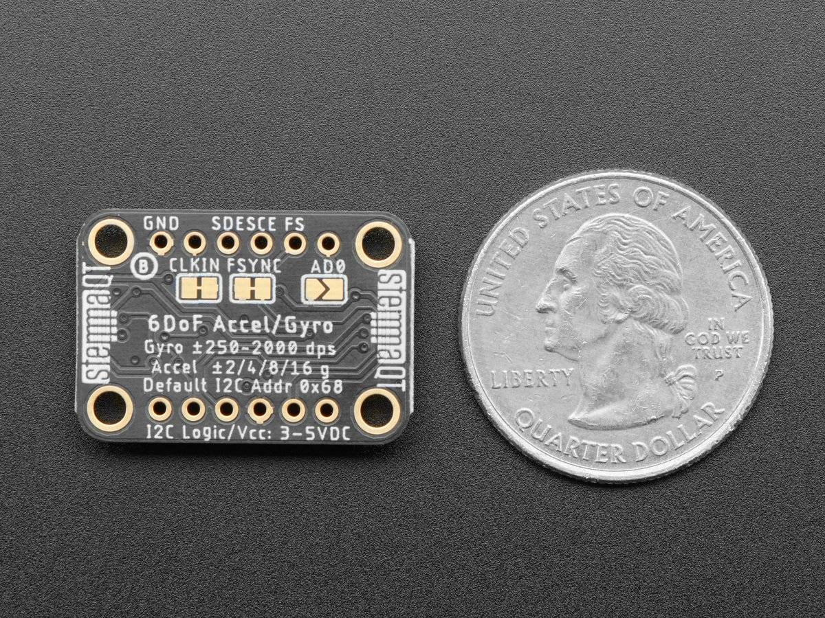 Adafruit MPU-6050 6-DoF Accel and Gyro Sensor - STEMMA QT Qwiic 3886
