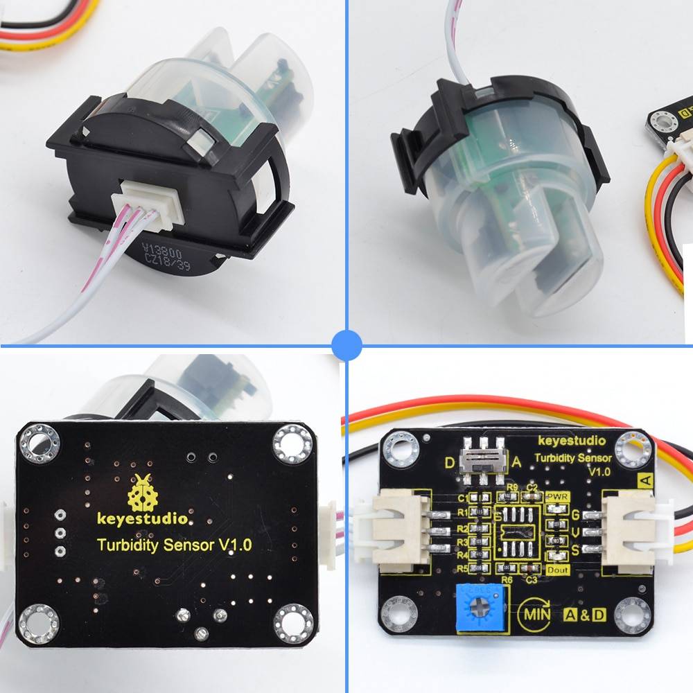Keyestudio Turbidity Sensor V1.0 for Arduino Water Testing with Wires