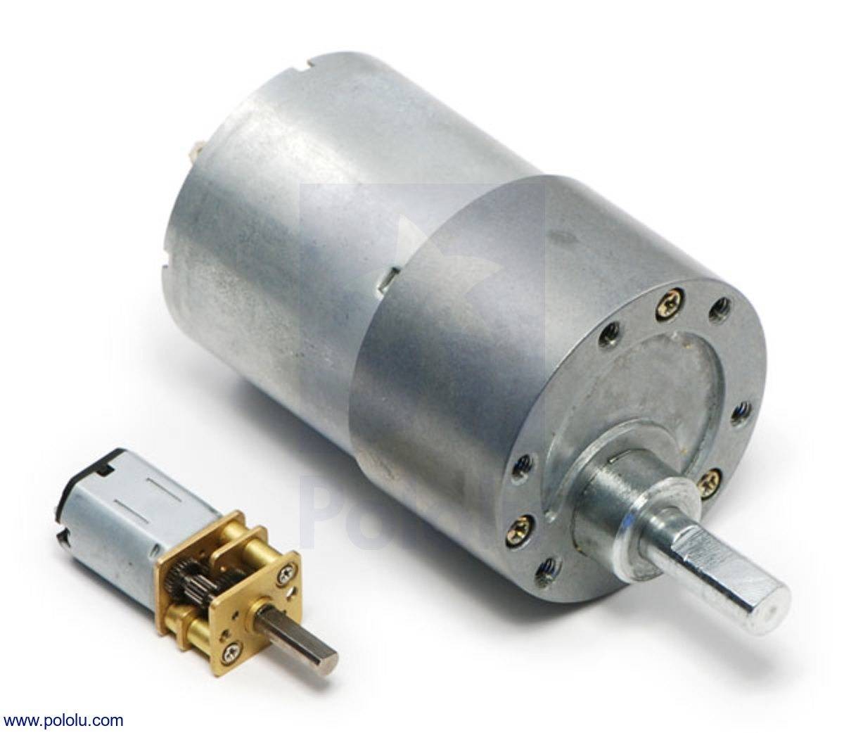 Pololu 100:1 Metal Gearmotor 37Dx73L mm 12V w/ 64CPR Encoder(Helical Pinion)