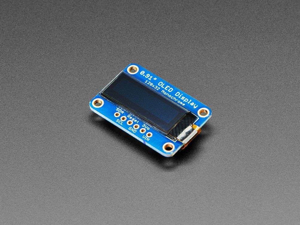 Adafruit Monochrome 0.91inch 128x32 I2C OLED Display STEMMA QT Qwiic 4440