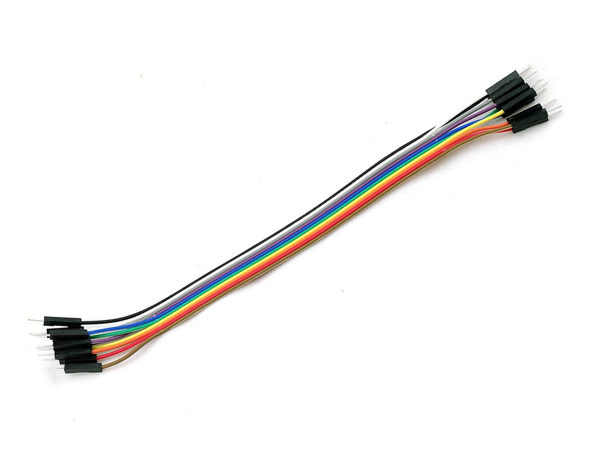 Jumper Wire 10x1Pin Male to Male 20cm Compatible with Breadboard