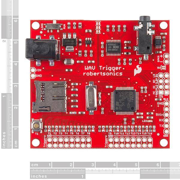 SparkFun WAV Trigger, 16 Trigger, 14 Tracks, 2W RMS, MIDI-Steuerung, 16 bit, 44,1kHz, Stereo