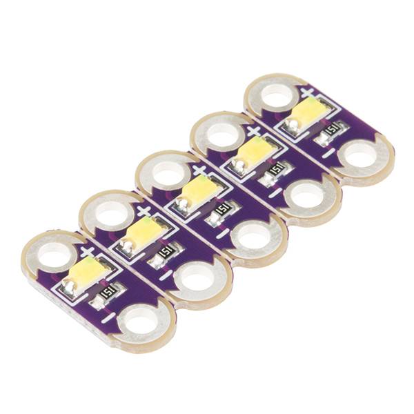 SparkFun LilyPad LED White (5pcs) DEV-13902