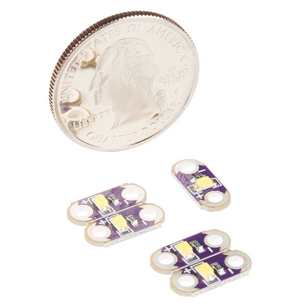 SparkFun LilyPad LED White (5pcs) DEV-13902