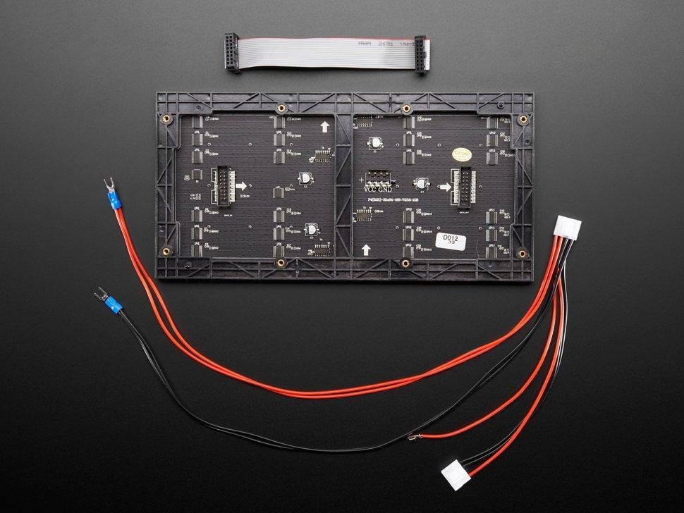 64x32 RGB LED Matrix - 4mm Raster