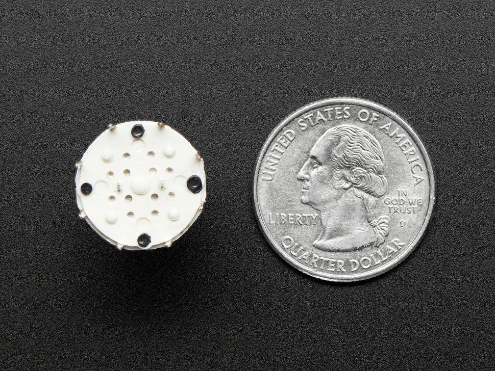 Adafruit Mini 8-Way Rotary Selector Switch SP8T with T18-Size Shaft 2925