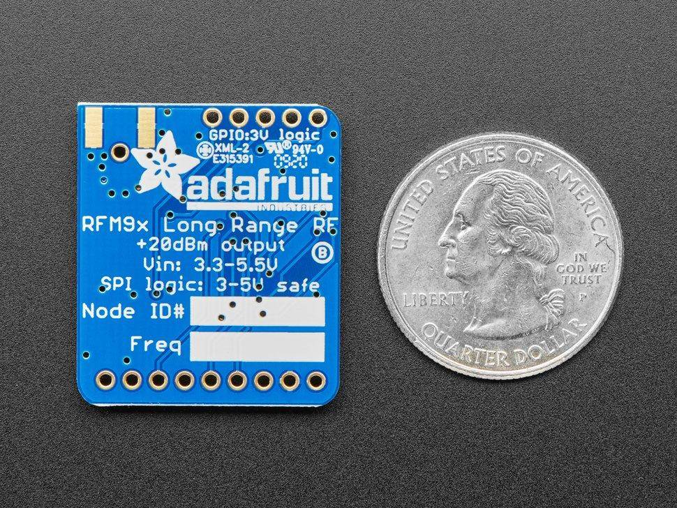 Adafruit RFM96W LoRa Radio Transceiver Breakout, 433 MHz