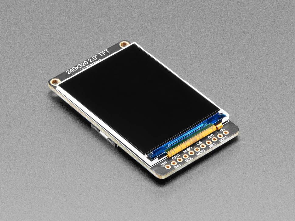 Adafruit 2.0inch 320x240 Color IPS TFT Display with MicroSD Card Breakout EYESPI