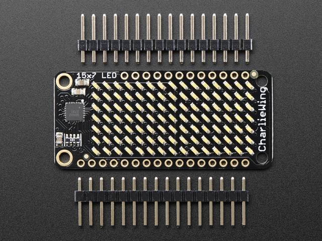 Adafruit 15x7 CharliePlex LED Matrix FeatherWing Warm White