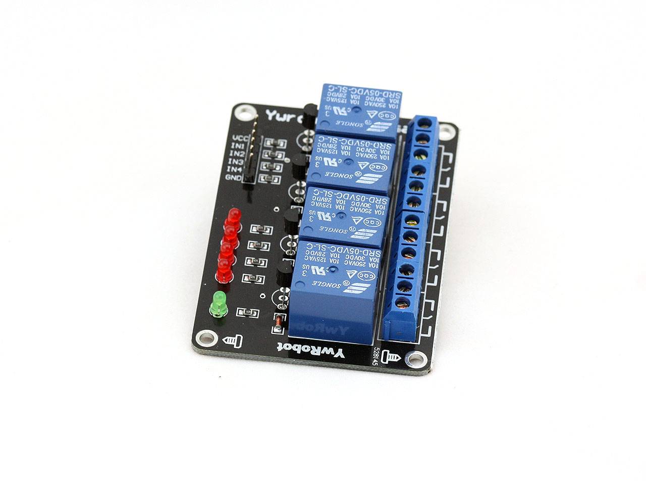 5V/220V 4 Channel Relay Shield LED for Arduino 4 Kanal Relais Modul