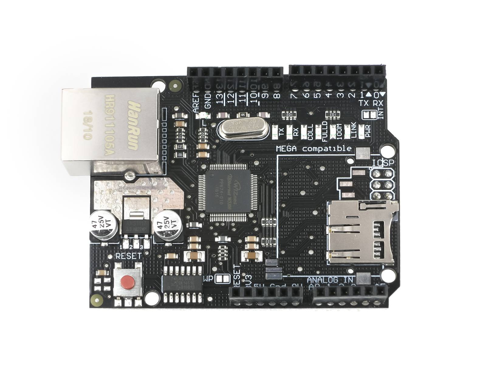 HIMALAYA Basic W5100 Ethernet Shield mit Micro-SD-Stecker für Arduino Uno Mega