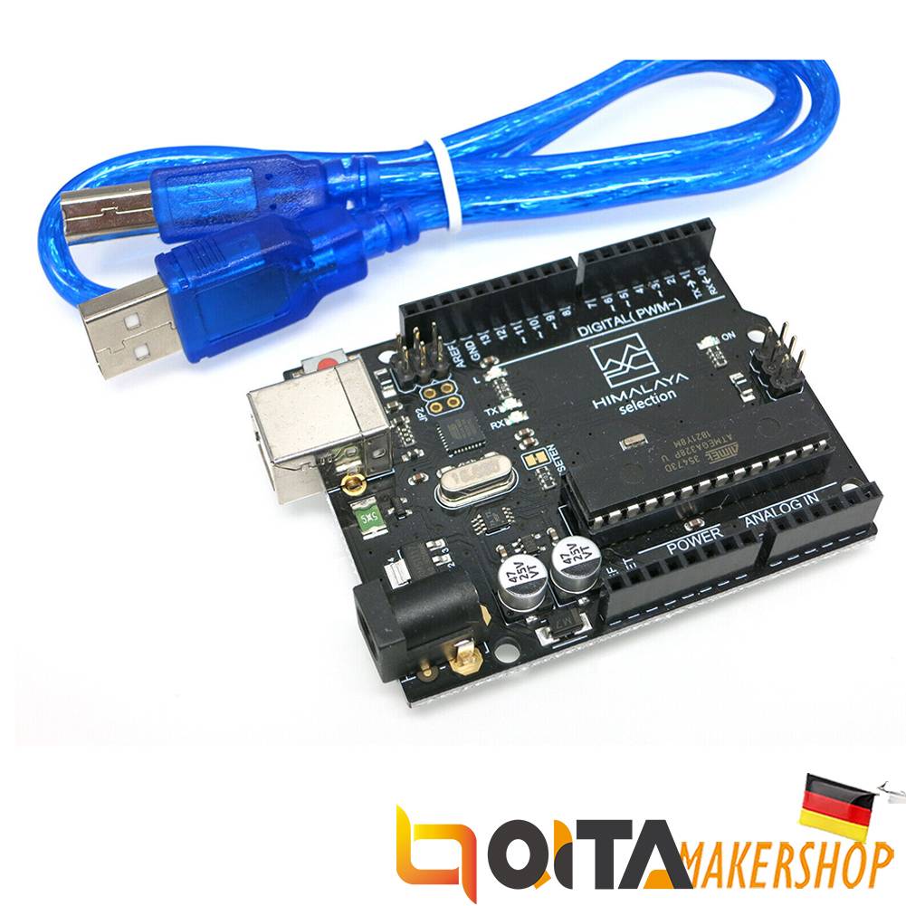 HIMALAYA Basic ATmega328P Board ATmega16U2 mit Kabel Compatible with Arduino Uno