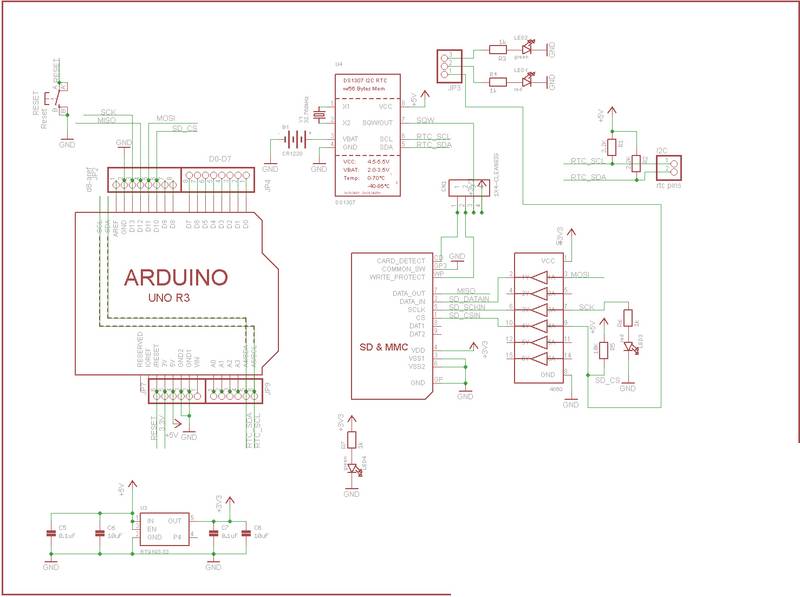 XD-204 Data Logging Shield für Arduino Uno R3, SD-Karten- / RTC-Schnittstelle