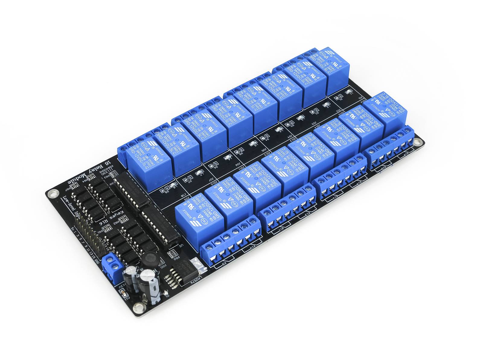 HIMALAYA 12V 16CH Optocouplers Relay Shield Compatible with Arduino