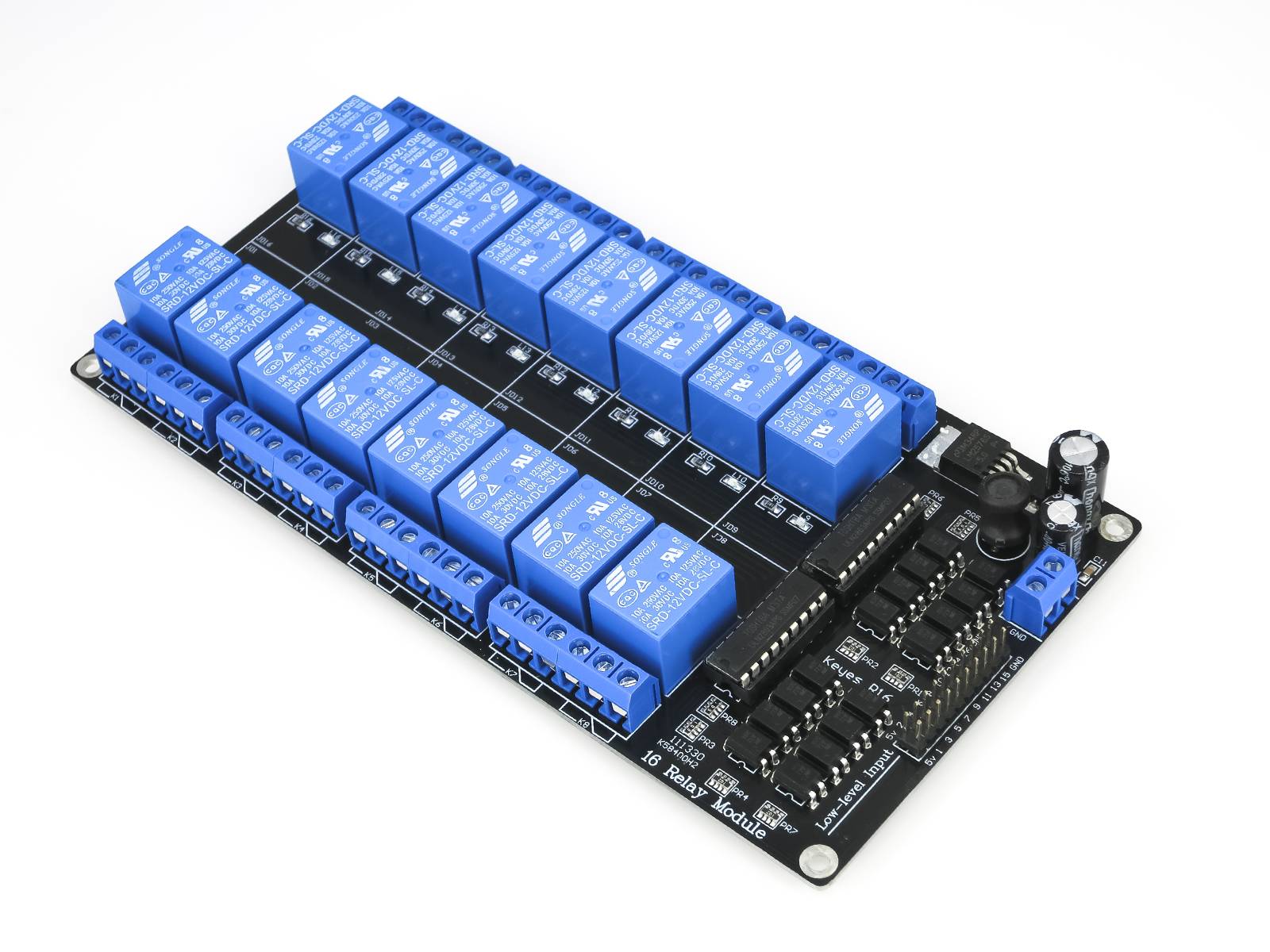 HIMALAYA 12V 16CH Optocouplers Relay Shield Compatible with Arduino