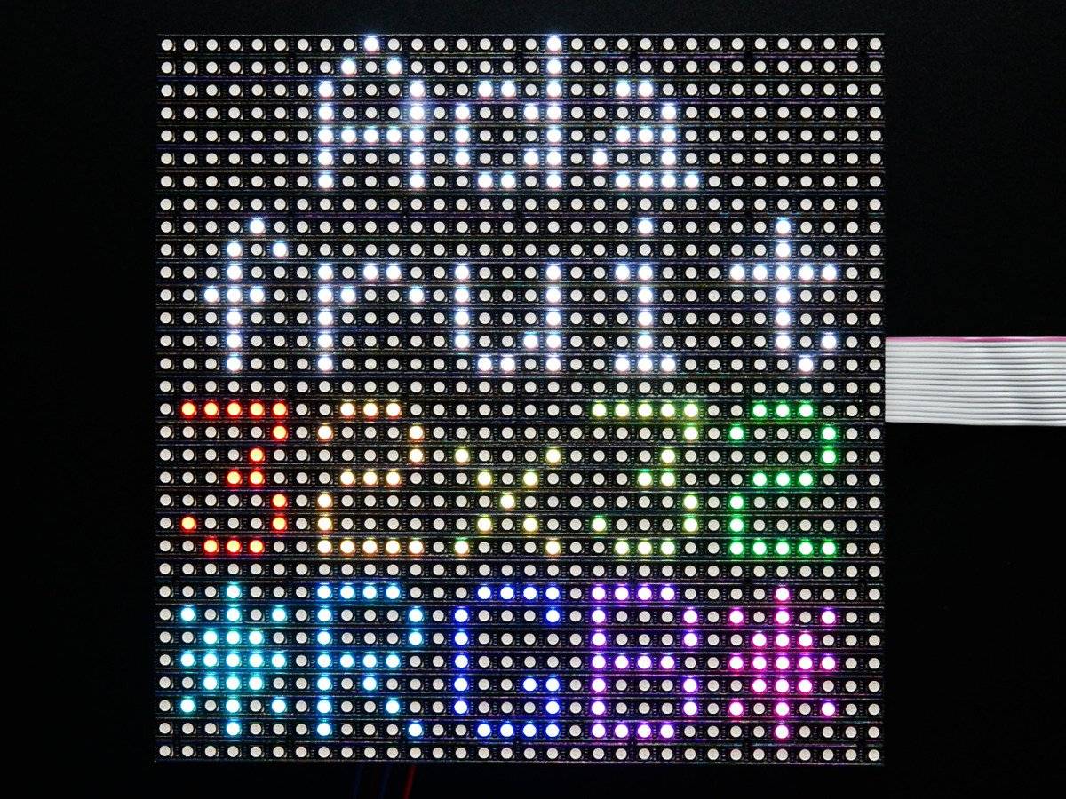 Adafruit 32x32 RGB LED Matrix Panel - 5mm Pitch