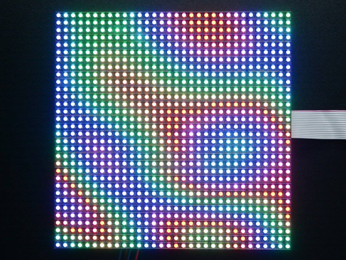 Adafruit 32x32 RGB LED Matrix Panel - 5mm Pitch