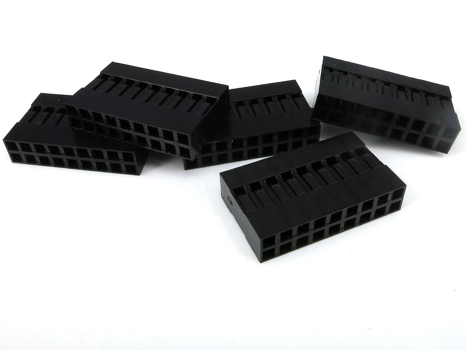 2,54mm Crimp Connector Housing 2x9-Pin 5-Pack