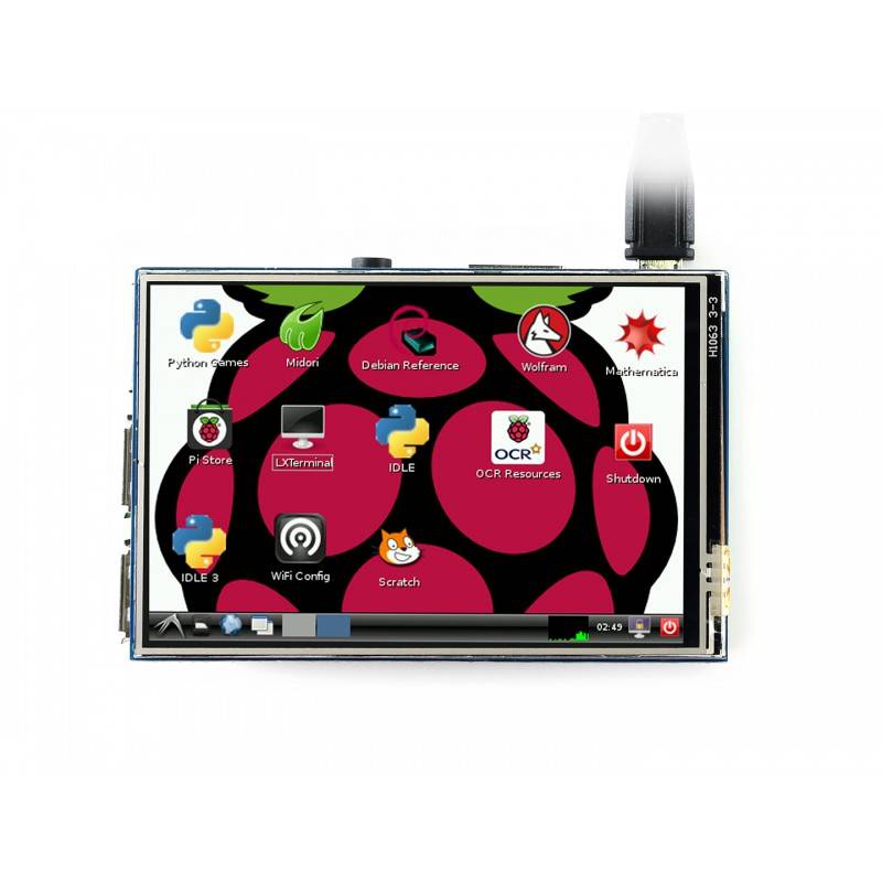 Waveshare 3.5inch Resistive Touch Display (B) for Raspberry Pi 480×320 IPS Screen SPI