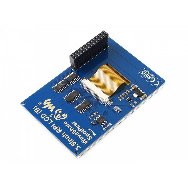 Waveshare 3.5inch Resistive Touch Display (B) for Raspberry Pi 480×320 IPS Screen SPI