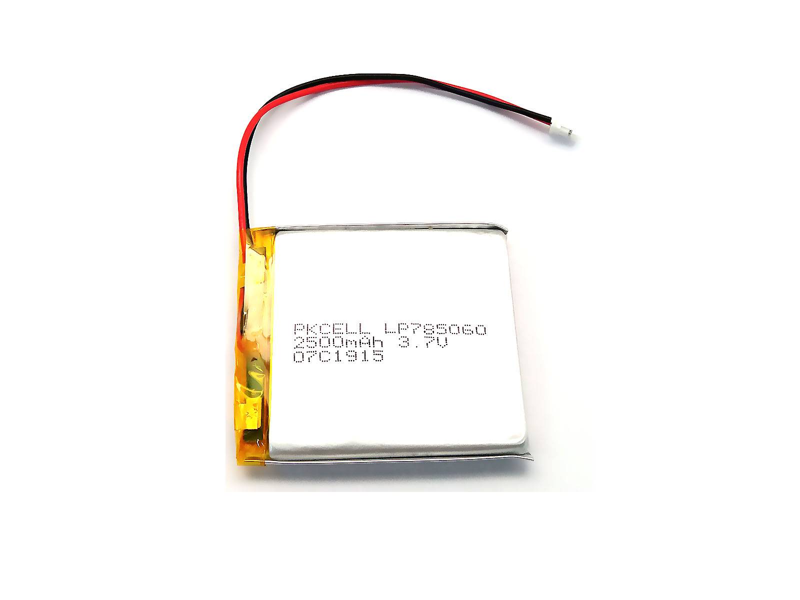 LiPo Akku Lithium-Ion Polymer Batterie 3,7V 2500mAh JST-PH Connector