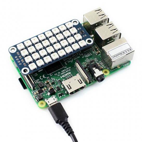 4x8 RGB LED Matrix pHAT für Raspberry Pi