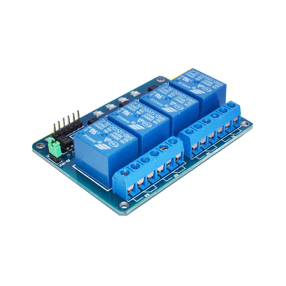 5V/220V 4 Channel Relay Shield LED for Arduino 4 Kanal Relais Modul