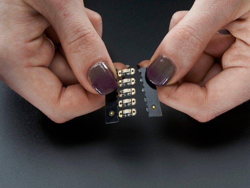 Adafruit LED Sequins - Rubinrot - 5er Pack