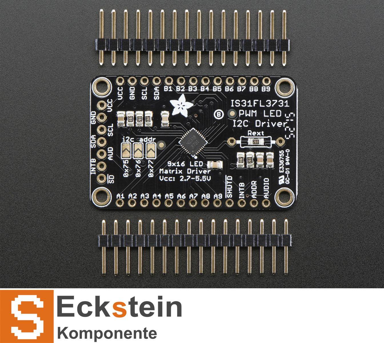 Adafruit 16x9 Charlieplexed PWM LED Matrix Driver - IS31FL3731