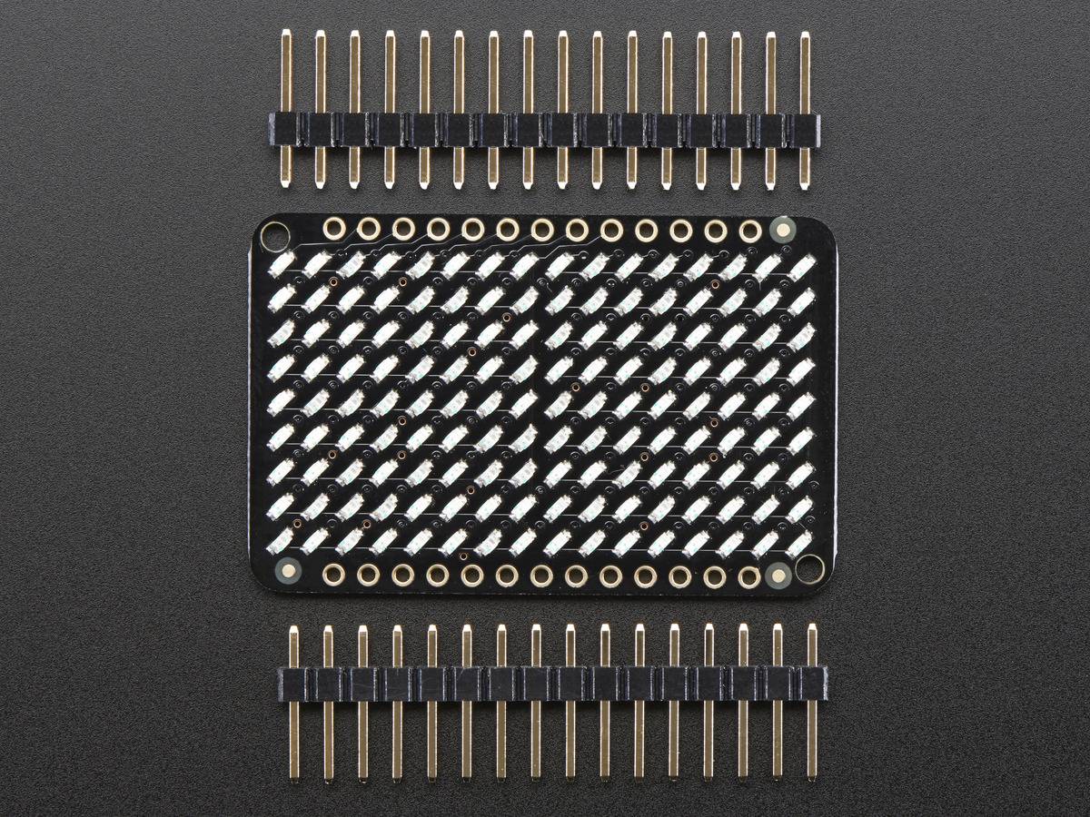 Adafruit LED Charlieplexed Matrix - 9x16 LEDs - Green