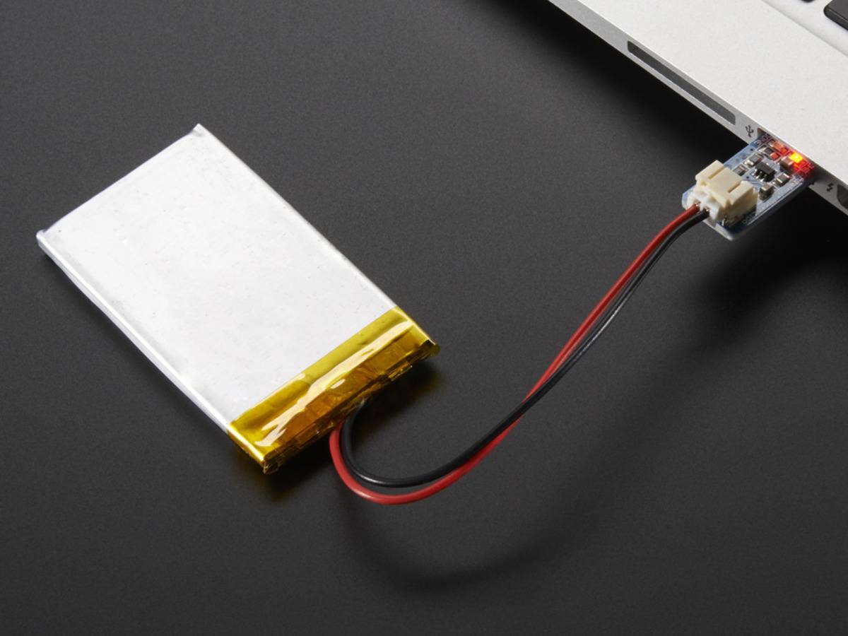 Adafruit Lipo USB Charger with JST Cable for 3.7V 4.2V LiIon LiPoly Battery 1304