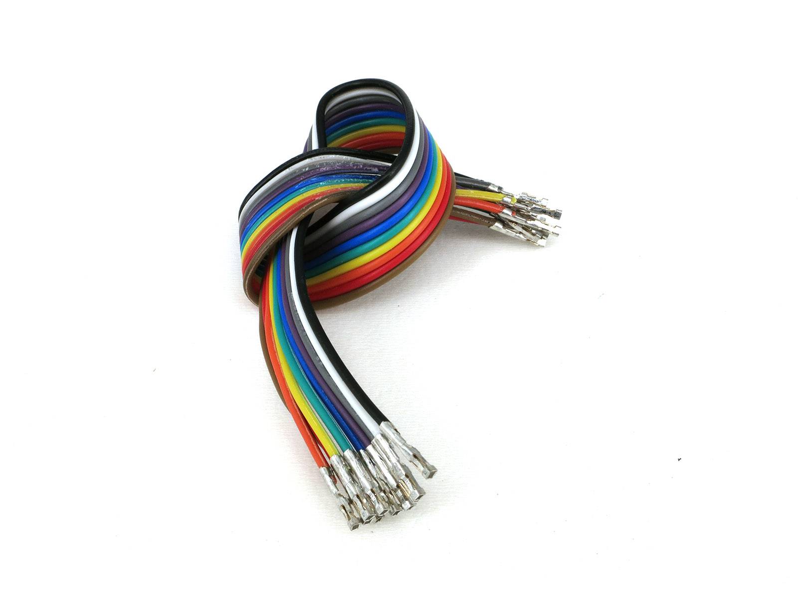 10x Rainbow Jumper Wires 20cm Pre-crimped Terminals Female-Female