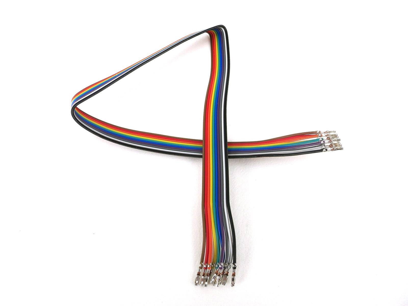 V- TEC Jumper Wires Pre-crimped Terminals 10-Piece Rainbow Female-Female 40cm