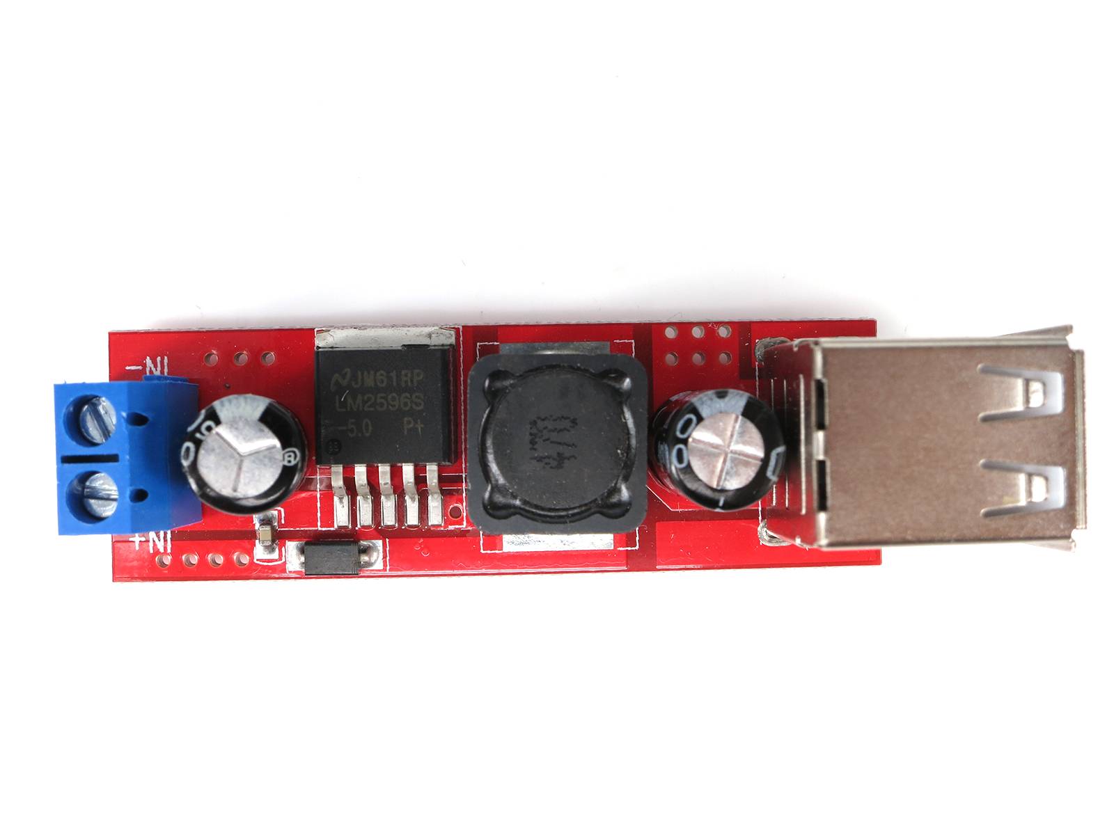 LM2596S DC-DC Step-down Spannungsregler, Dual USB 6-40V to 5V 3A Power Module