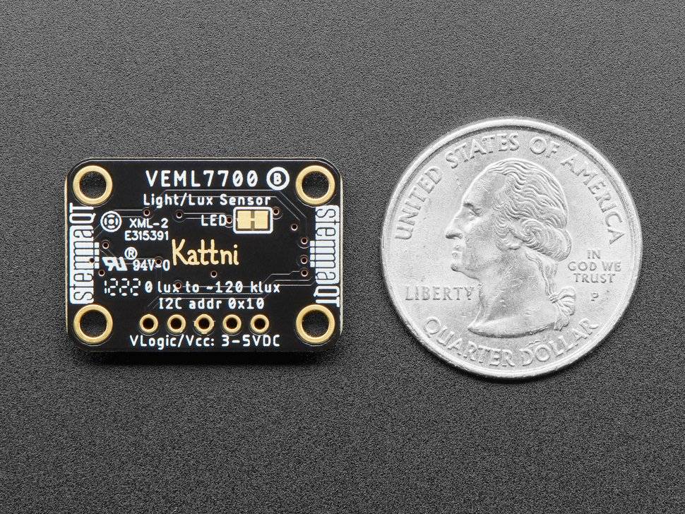 Adafruit VEML7700 Lux Sensor I2C Light Sensor STEMMA QT Qwiic 4162