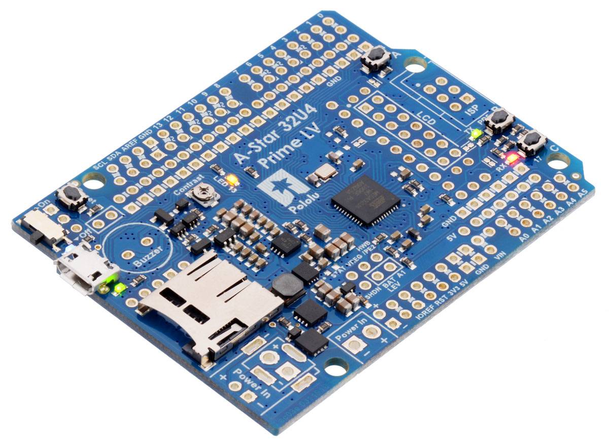 Pololu A-Star 32U4 Prime LV microSD (SMT Components Only)