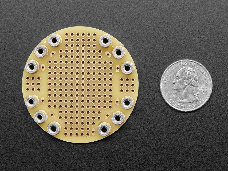 Adafruit Circuit Playground Proto Gizmo, Leiterplatte, M3-Abstandshalter, 3,3V