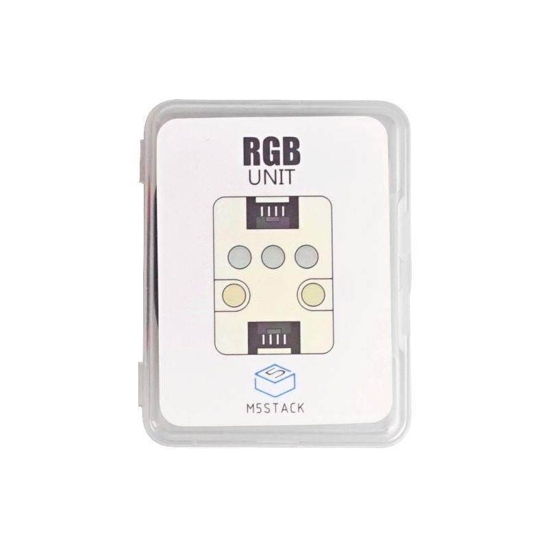M5Stack RGB LED Unit (SK6812) Include 3 Individual LEDs Arduino Blockly Python