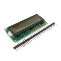 Character 16x2 LCD Display Module 1602 Black on Green 5V Header Strip Character 16x2 LCD Display Module 1602 Black on Green 5V Header Strip