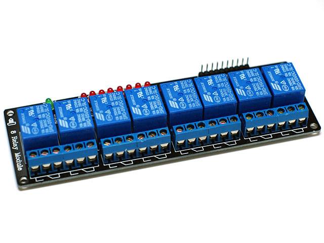 5V/220V 8 Channel Relay Shield LED Compatible with Arduino